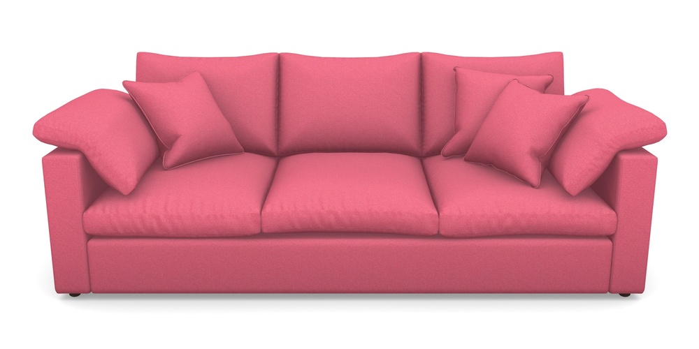 Product photograph of Big Softie Straight Arm 4 Seater Straight Arm Sofa In Eco Washable Cotton - Orchid from Sofas and Stuff Limited