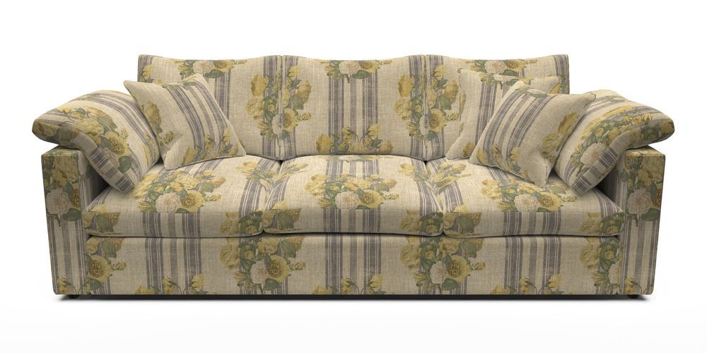 4 Seater Straight Arm Sofa