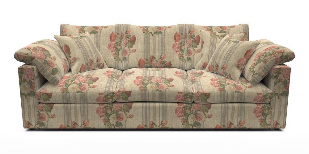 4 Seater Straight Arm Sofa