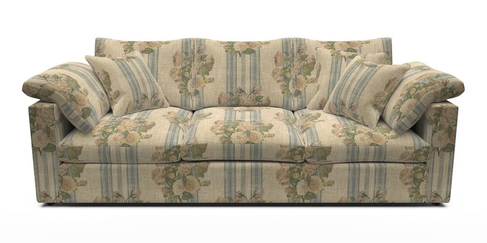 4 Seater Straight Arm Sofa