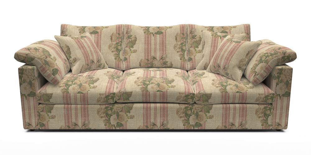 4 Seater Straight Arm Sofa