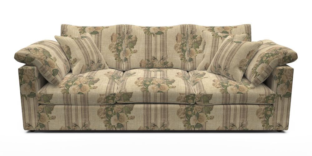 4 Seater Straight Arm Sofa