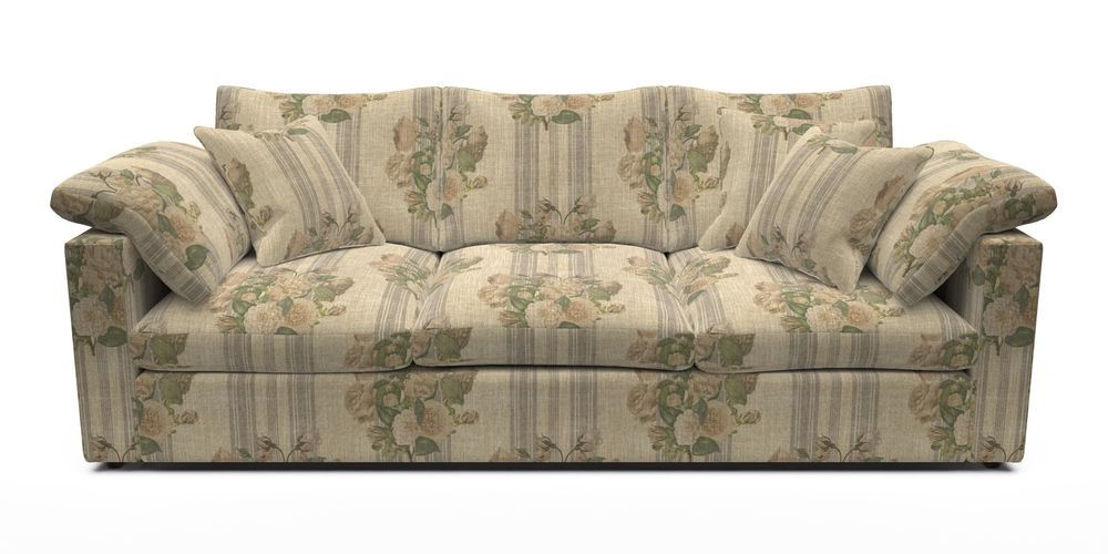 4 Seater Straight Arm Sofa