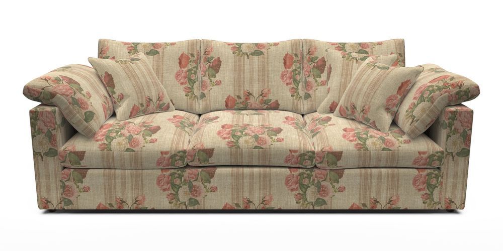 4 Seater Straight Arm Sofa