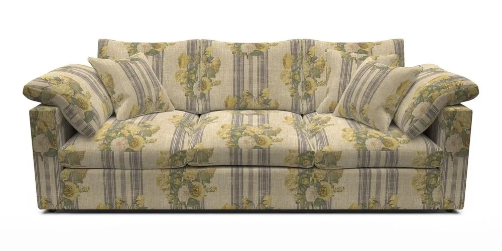 4 Seater Straight Arm Sofa