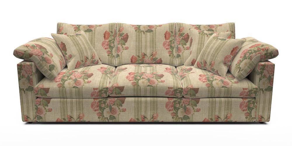 4 Seater Straight Arm Sofa