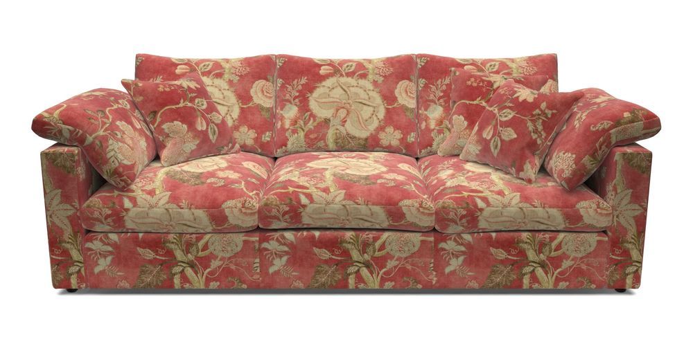 4 Seater Straight Arm Sofa