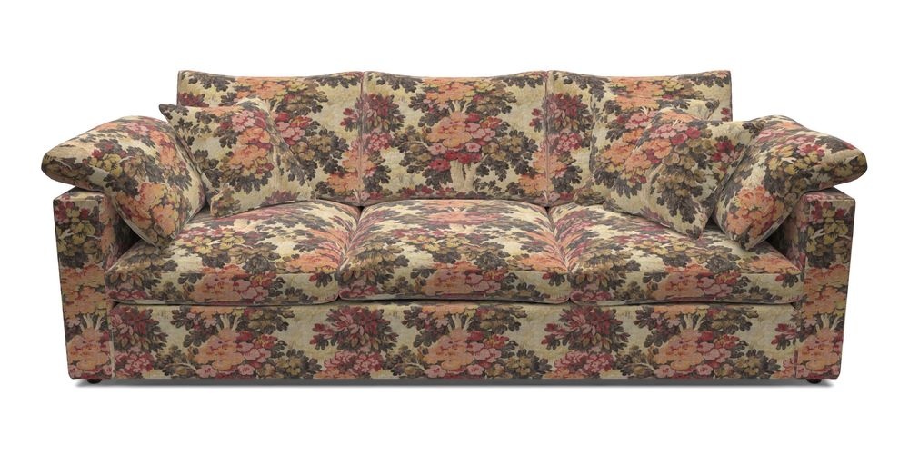 4 Seater Straight Arm Sofa