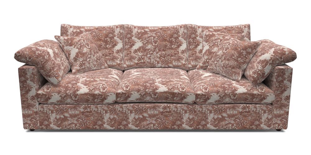 4 Seater Straight Arm Sofa