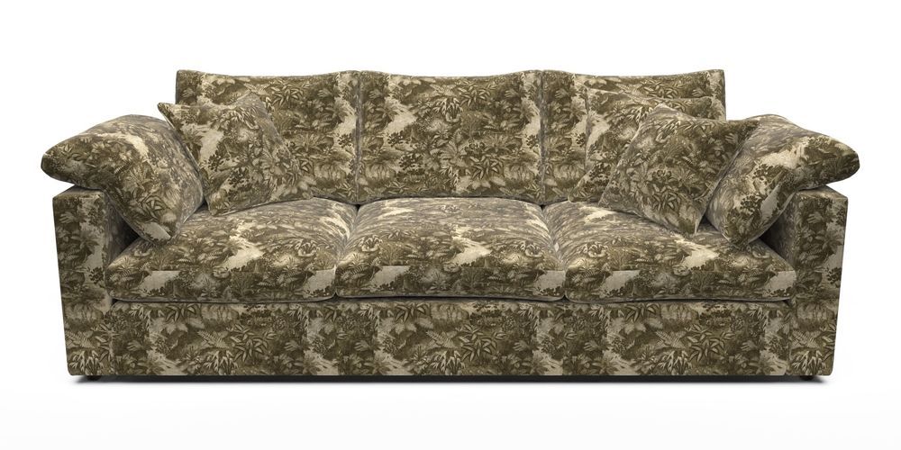 4 Seater Straight Arm Sofa