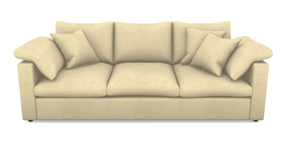 Product photograph of Big Softie Straight Arm 4 Seater Straight Arm Sofa In Cloth 22 Weaves - Grand Teton - Chalk from Sofas and Stuff Limited
