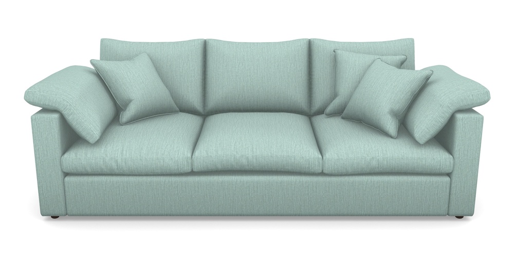 Product photograph of Big Softie Straight Arm 4 Seater Straight Arm Sofa In Herringbone - Reef from Sofas and Stuff Limited