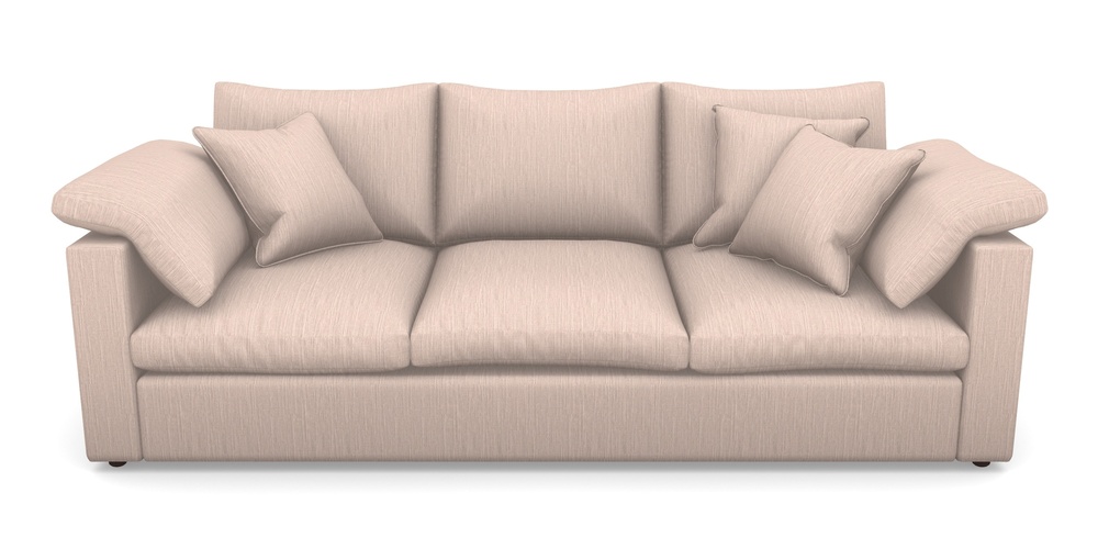 Product photograph of Big Softie Straight Arm 4 Seater Straight Arm Sofa In Herringbone - Rose from Sofas and Stuff Limited