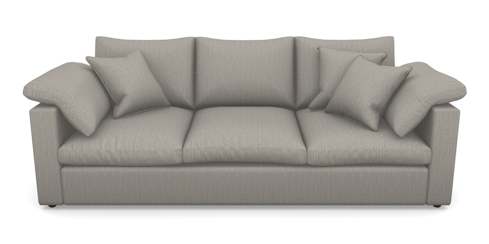 Product photograph of Big Softie Straight Arm 4 Seater Straight Arm Sofa In Herringbone - Shadow from Sofas and Stuff Limited