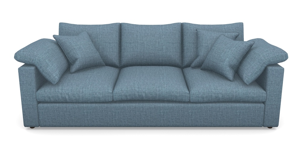 Product photograph of Big Softie Straight Arm 4 Seater Straight Arm Sofa In House Plain - Cobalt from Sofas and Stuff Limited