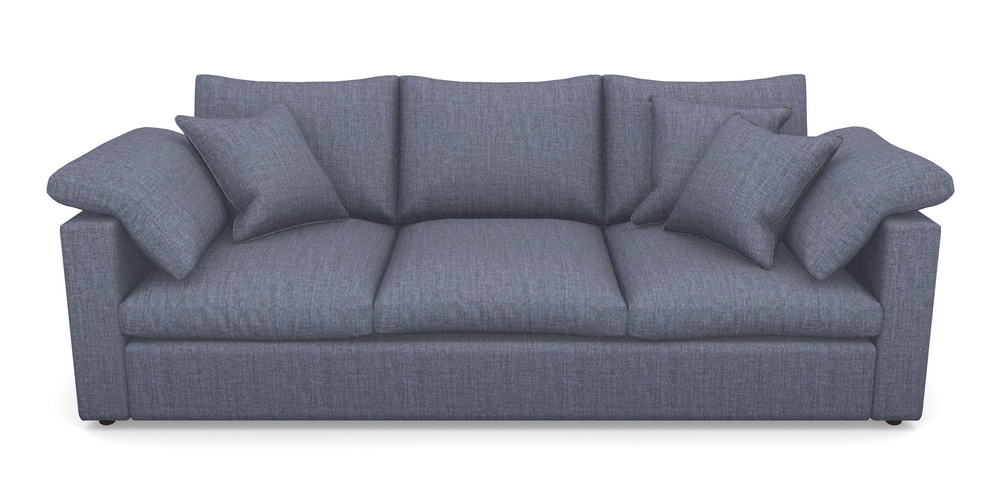 Product photograph of Big Softie Straight Arm 4 Seater Straight Arm Sofa In House Plain - Denim from Sofas and Stuff Limited