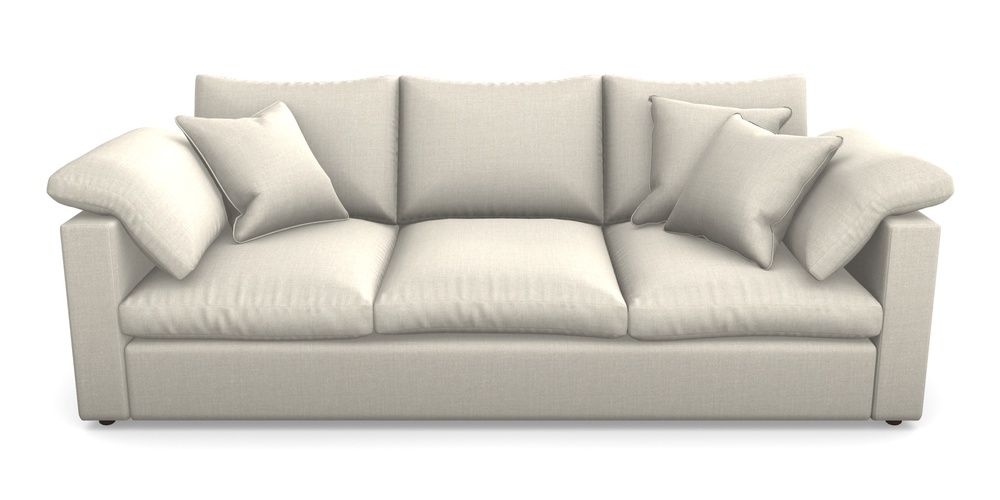 Product photograph of Big Softie Straight Arm 4 Seater Straight Arm Sofa In House Plain - Putty from Sofas and Stuff Limited