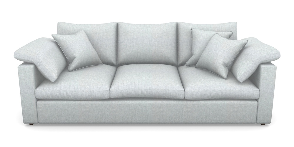 Product photograph of Big Softie Straight Arm 4 Seater Straight Arm Sofa In House Plain - Silver from Sofas and Stuff Limited