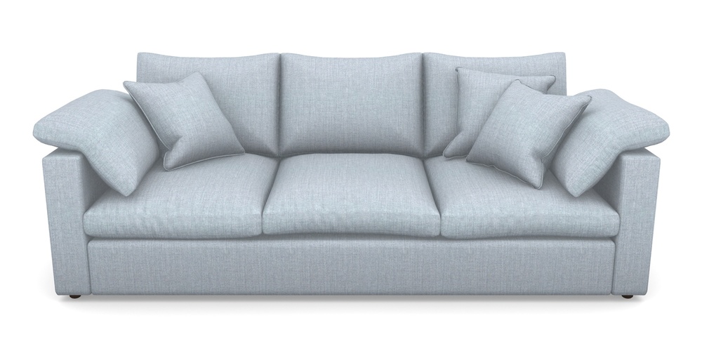 Product photograph of Big Softie Straight Arm 4 Seater Straight Arm Sofa In House Plain - Sky from Sofas and Stuff Limited