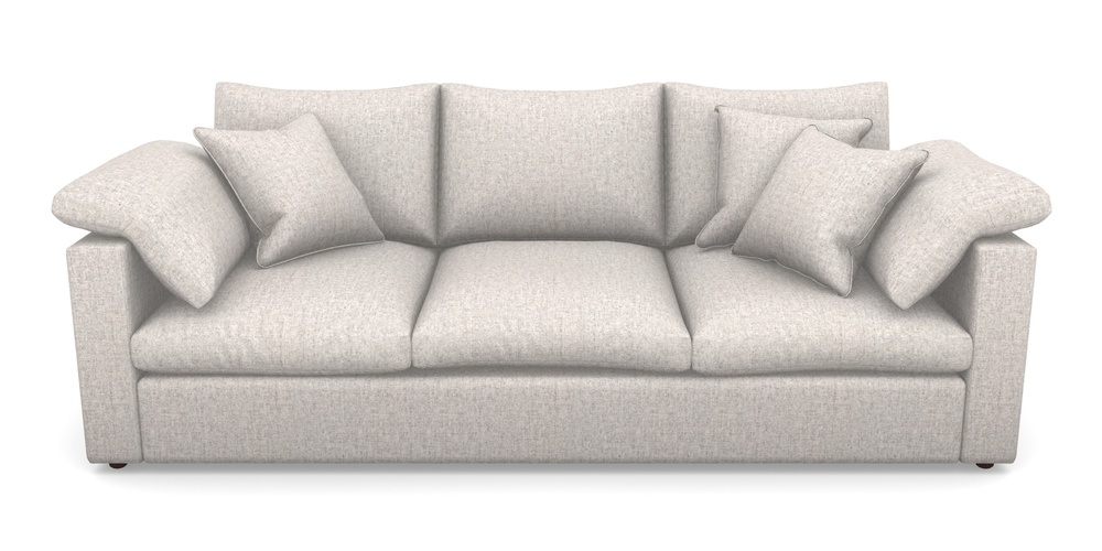 Product photograph of Big Softie Straight Arm 4 Seater Straight Arm Sofa In House Wool - Pebble from Sofas and Stuff Limited
