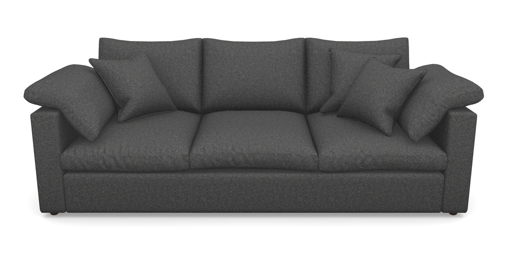 Product photograph of Big Softie Straight Arm 4 Seater Straight Arm Sofa In House Wool - Slate from Sofas and Stuff Limited