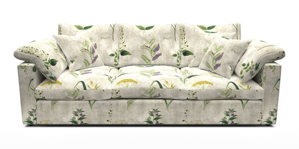 4 Seater Straight Arm Sofa