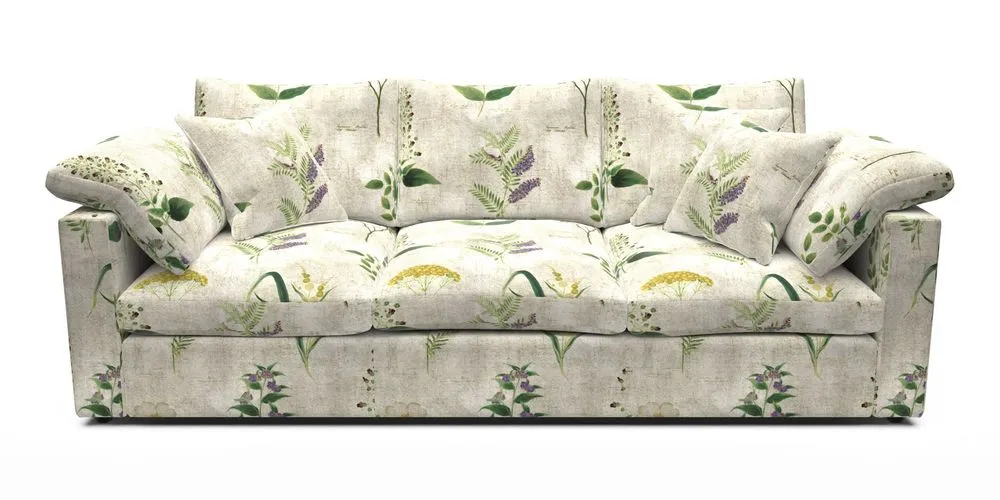 4 Seater Straight Arm Sofa