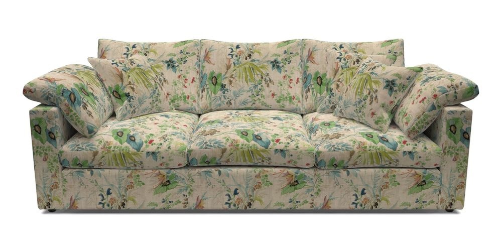 4 Seater Straight Arm Sofa