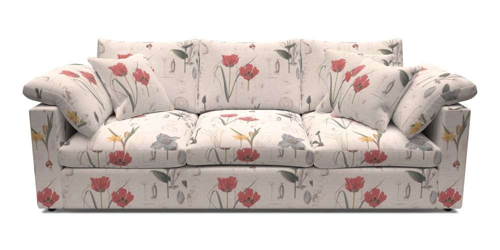 4 Seater Straight Arm Sofa