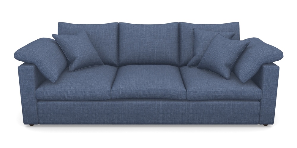 Product photograph of Big Softie Straight Arm 4 Seater Straight Arm Sofa In Tough As Houses - Indigo from Sofas and Stuff Limited