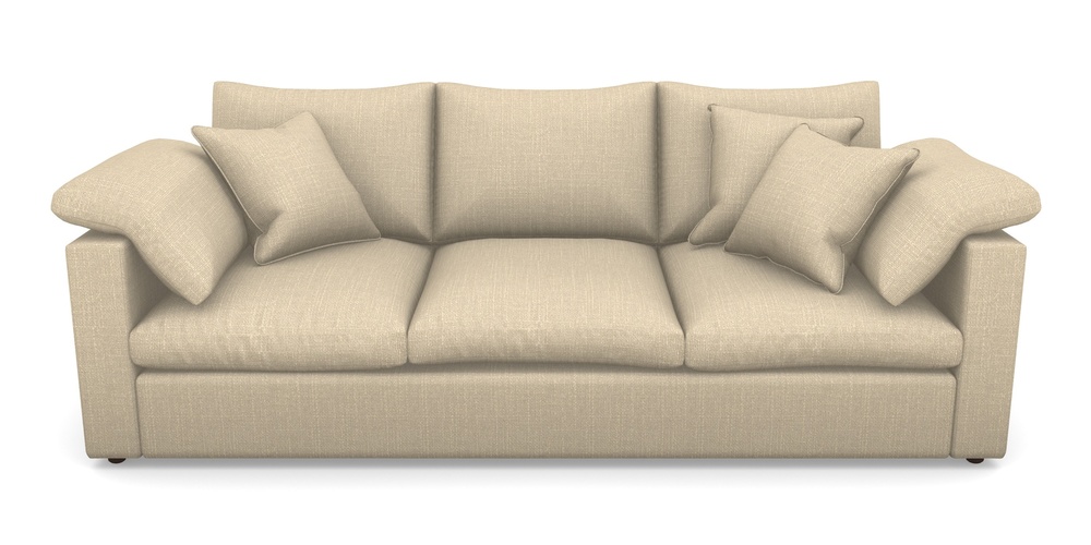 Product photograph of Big Softie Straight Arm 4 Seater Straight Arm Sofa In Tough As Houses - Parchment from Sofas and Stuff Limited