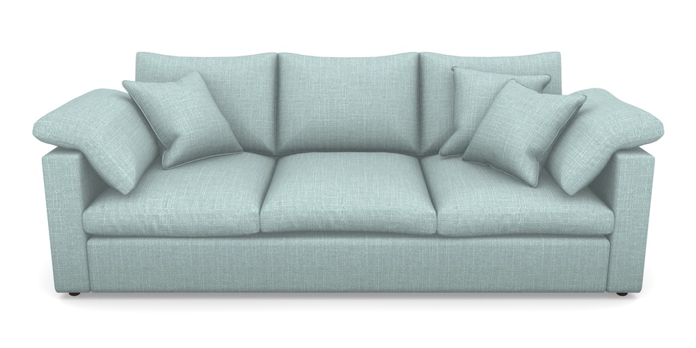 Product photograph of Big Softie Straight Arm 4 Seater Straight Arm Sofa In Tough As Houses - Soft Teal from Sofas and Stuff Limited