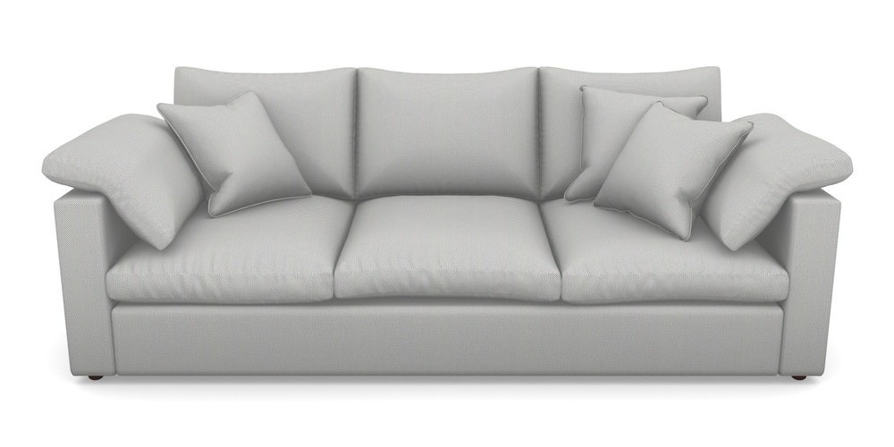 Product photograph of Big Softie Straight Arm 4 Seater Straight Arm Sofa In Two Tone Plain - Grey from Sofas and Stuff Limited