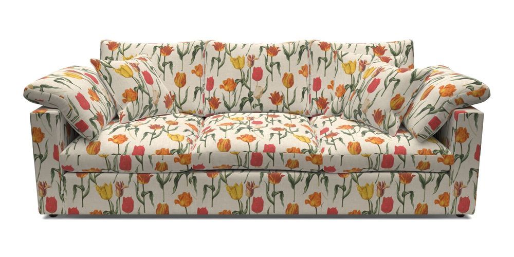 4 Seater Straight Arm Sofa