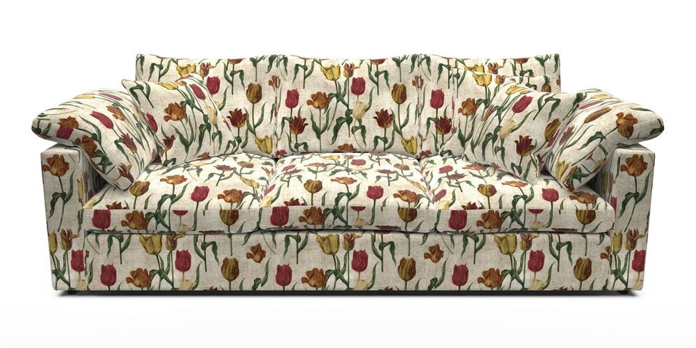 4 Seater Straight Arm Sofa