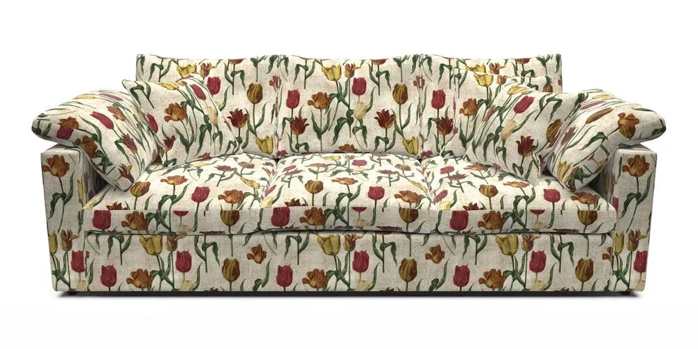 4 Seater Straight Arm Sofa