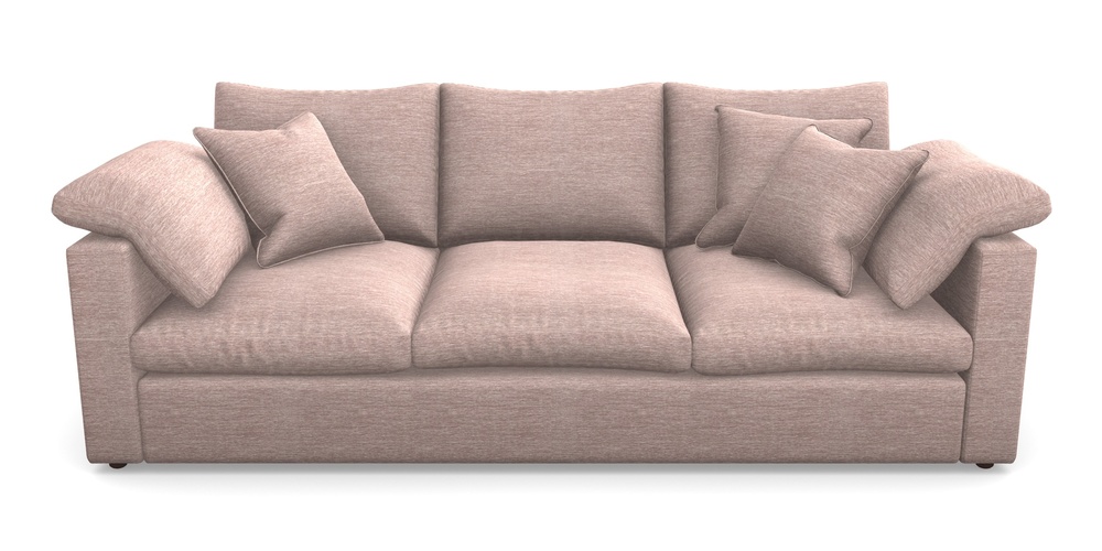 Product photograph of Big Softie Straight Arm 4 Seater Straight Arm Sofa In Textured Velvet - Wisteria from Sofas and Stuff Limited