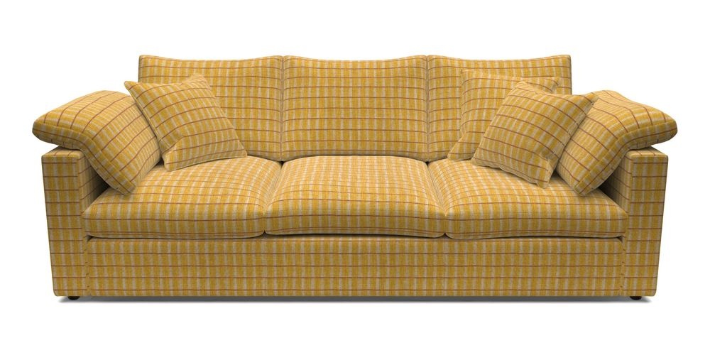 4 Seater Straight Arm Sofa
