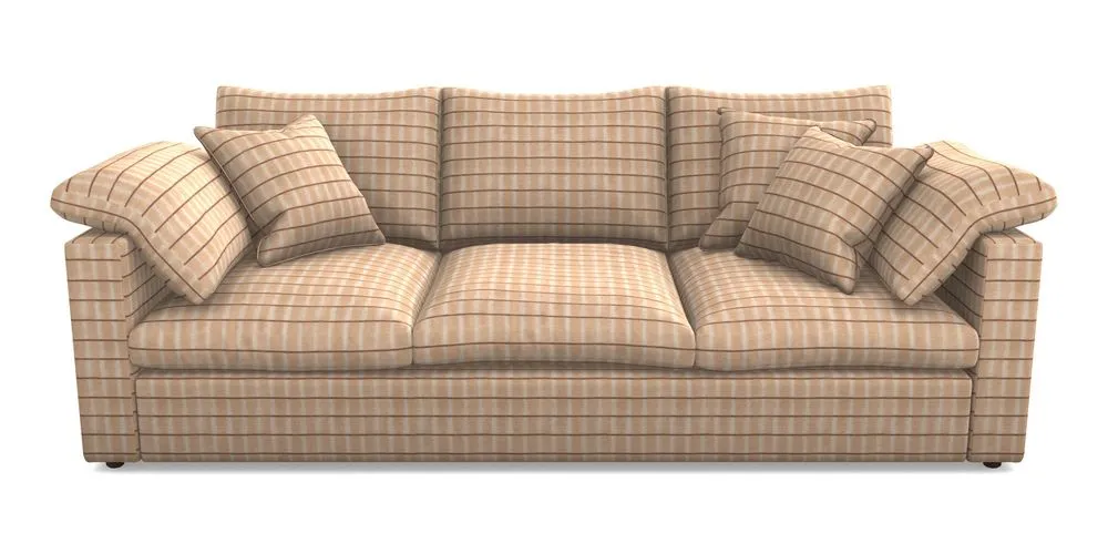 4 Seater Straight Arm Sofa