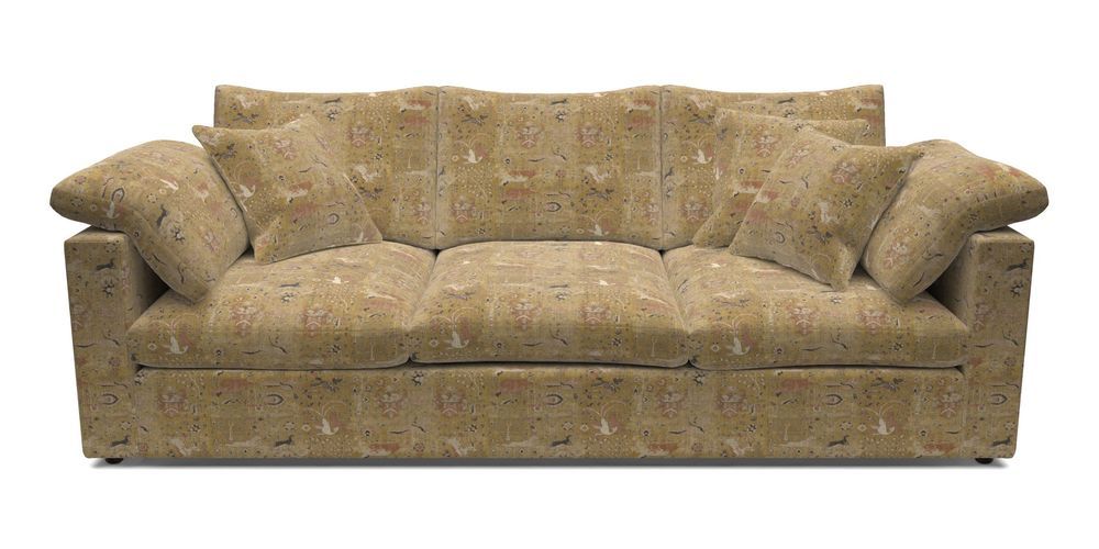4 Seater Straight Arm Sofa