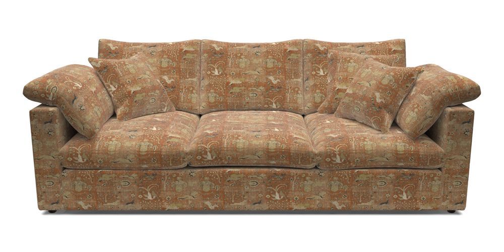 4 Seater Straight Arm Sofa