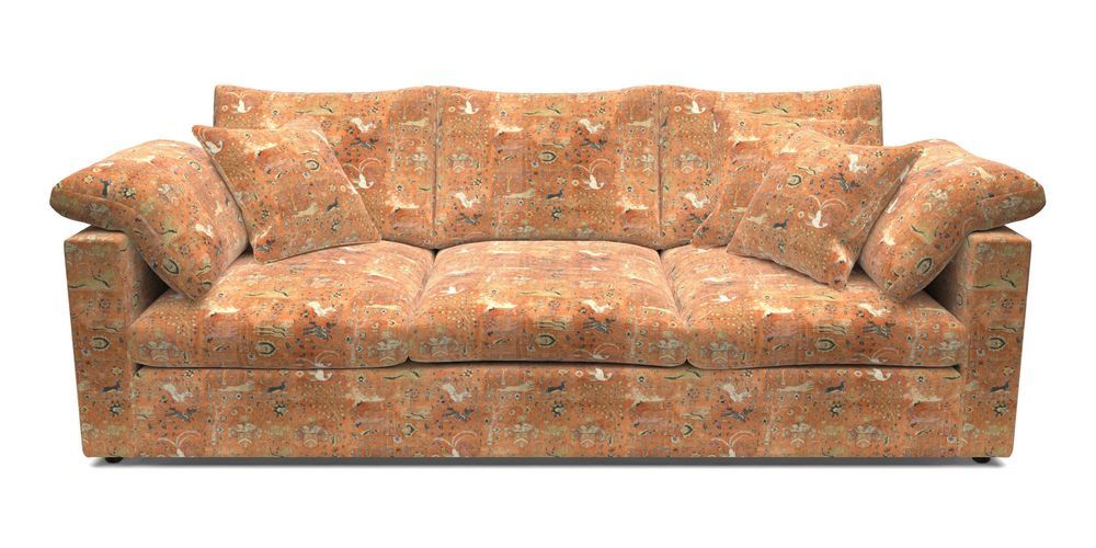4 Seater Straight Arm Sofa