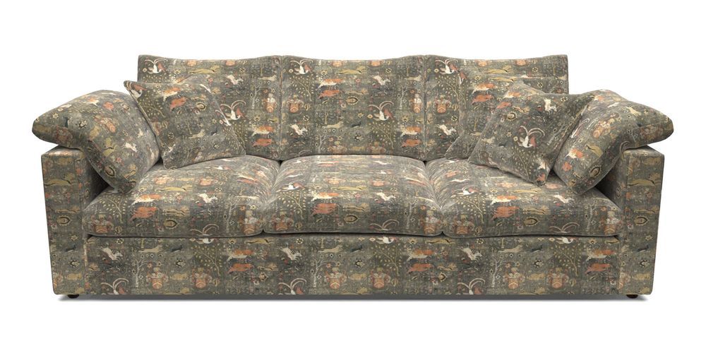 4 Seater Straight Arm Sofa