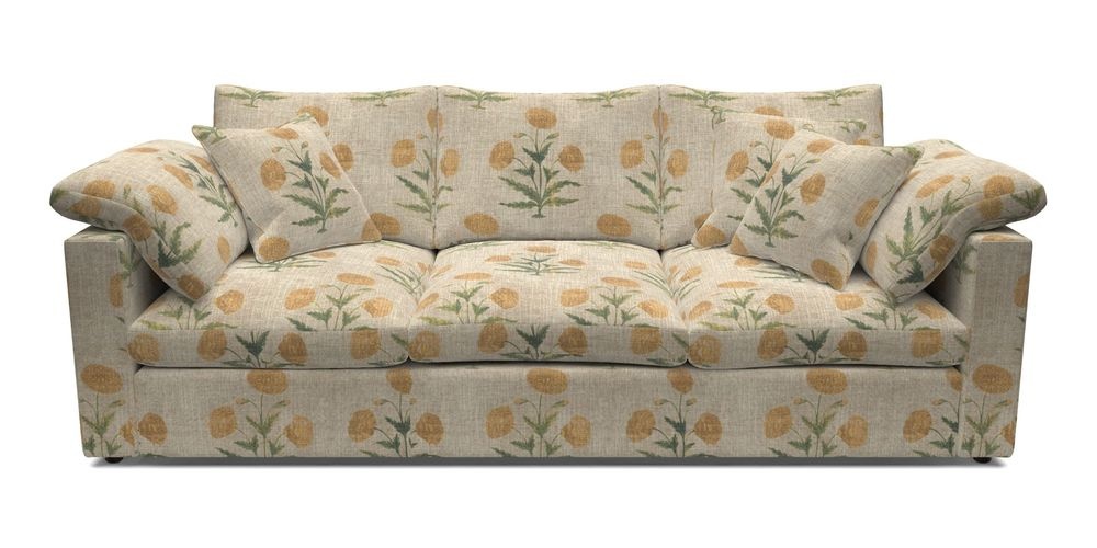 4 Seater Straight Arm Sofa