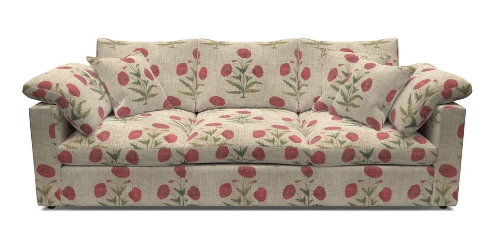 4 Seater Straight Arm Sofa