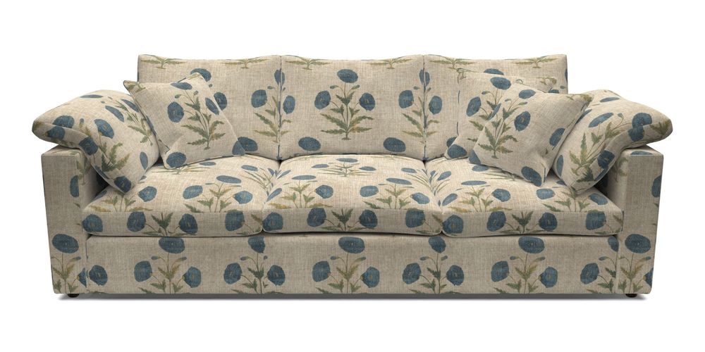 4 Seater Straight Arm Sofa