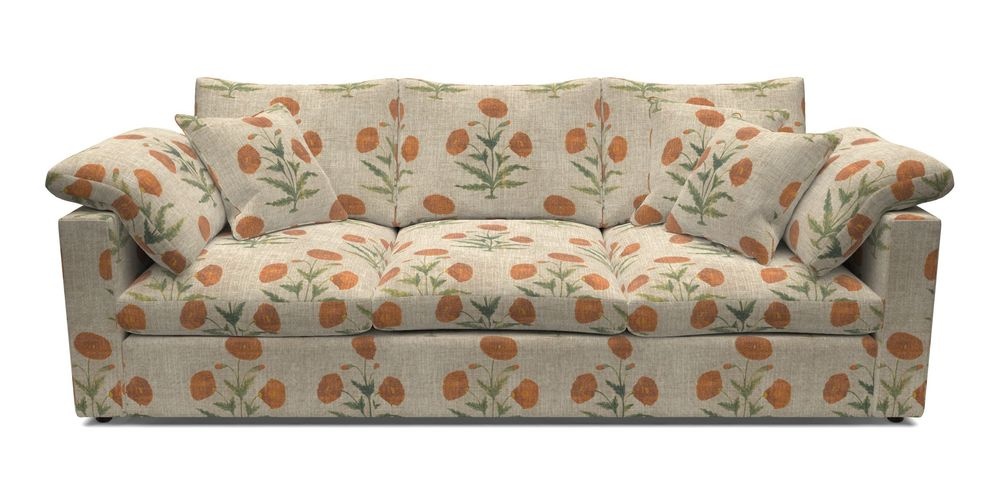 4 Seater Straight Arm Sofa