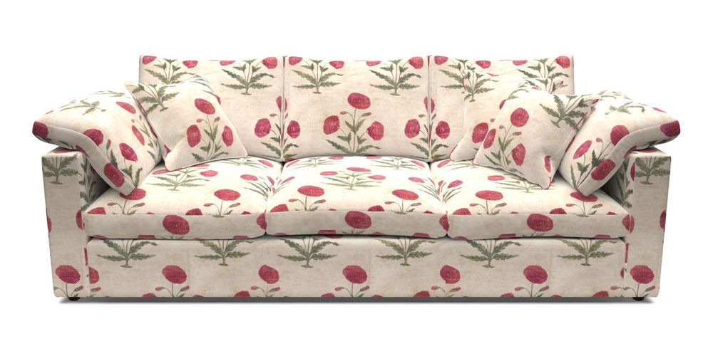 4 Seater Straight Arm Sofa