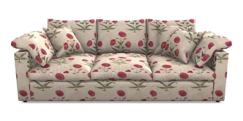 4 Seater Straight Arm Sofa