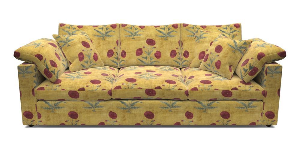 4 Seater Straight Arm Sofa